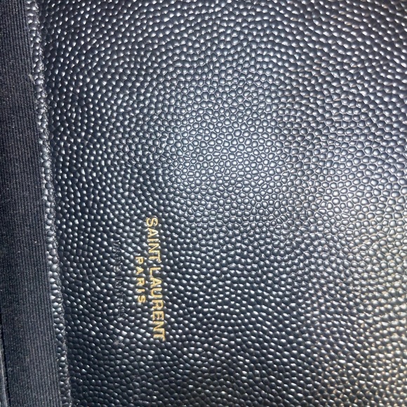 Cassandre Matelassé Flap Pouch, Yves Saint Laurent, YSL wristlet, black - Picture 6 of 7